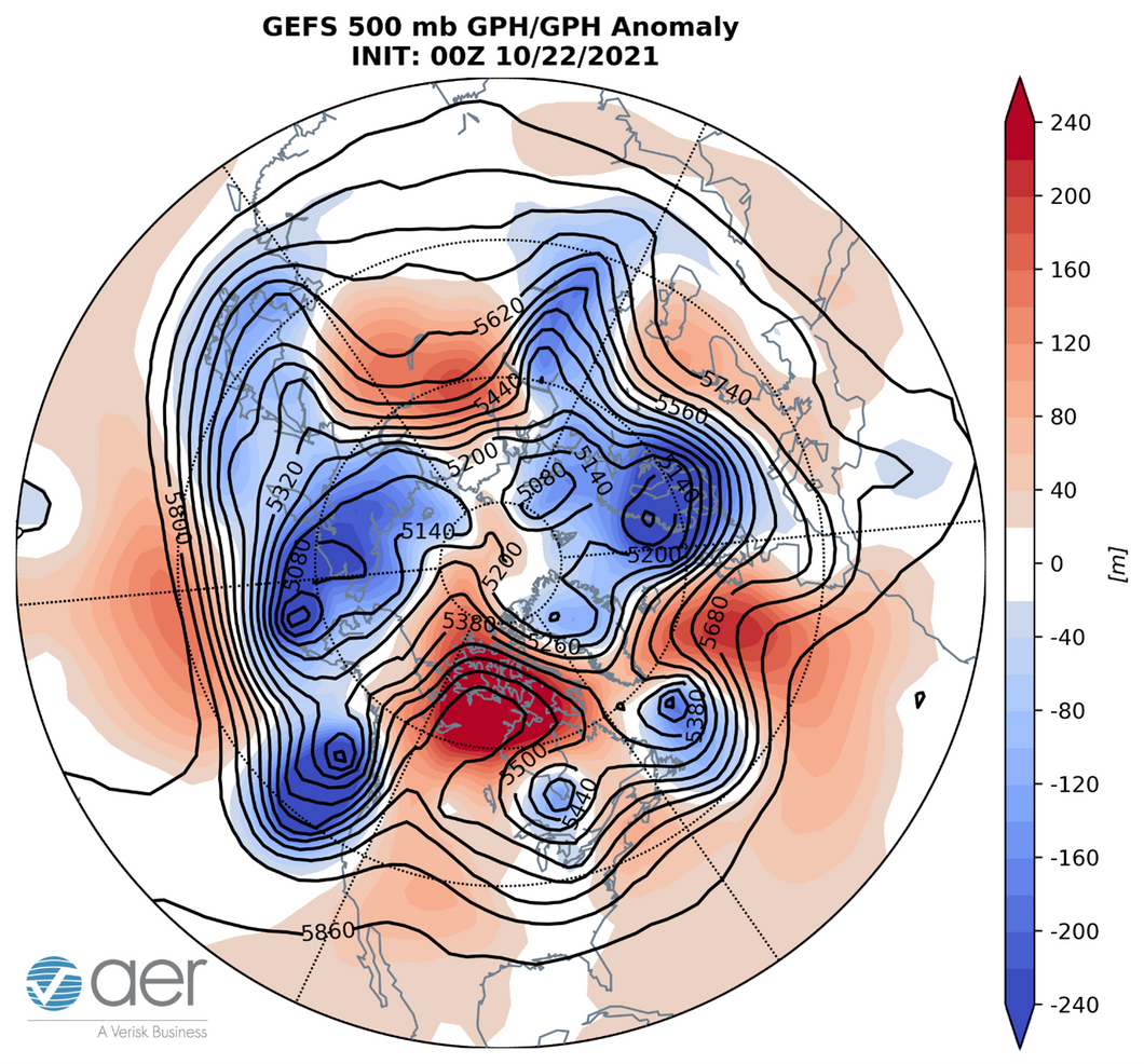 Early Look - Weekly Arctic Oscillation and Polar Vortex Analysis and Forecasts: 2024-11-18